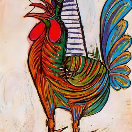 Πινακας σε καμβά PICASSO - THE ROOSTER - Pablo Picasso Sticky 5