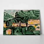 Πινακας σε καμβά PICASSO - THE VILLAGE OF VAUNENARGUES