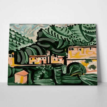 Πινακας σε καμβά PICASSO - THE VILLAGE OF VAUNENARGUES