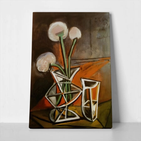 Πινακας σε καμβά PICASSO - VASE WITH FLOWERS