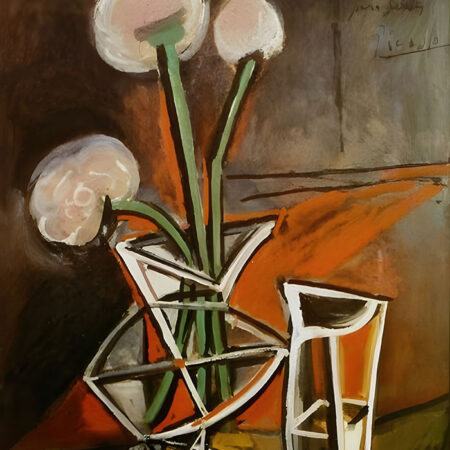 Πινακας σε καμβά PICASSO - VASE WITH FLOWERS - Pablo Picasso Sticky 5