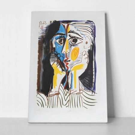 Πινακας σε καμβά PICASSO - VISAGE LITHOGRAPH - Pablo Picasso