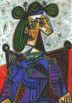 Πινακας σε καμβά PICASSO - WOMAN SITTING IN AN ARMCHAIR