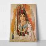 Πινακας σε καμβά PICASSO - WOMAN WITH A MANTILLA
