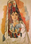 Πινακας σε καμβά PICASSO - WOMAN WITH A MANTILLA