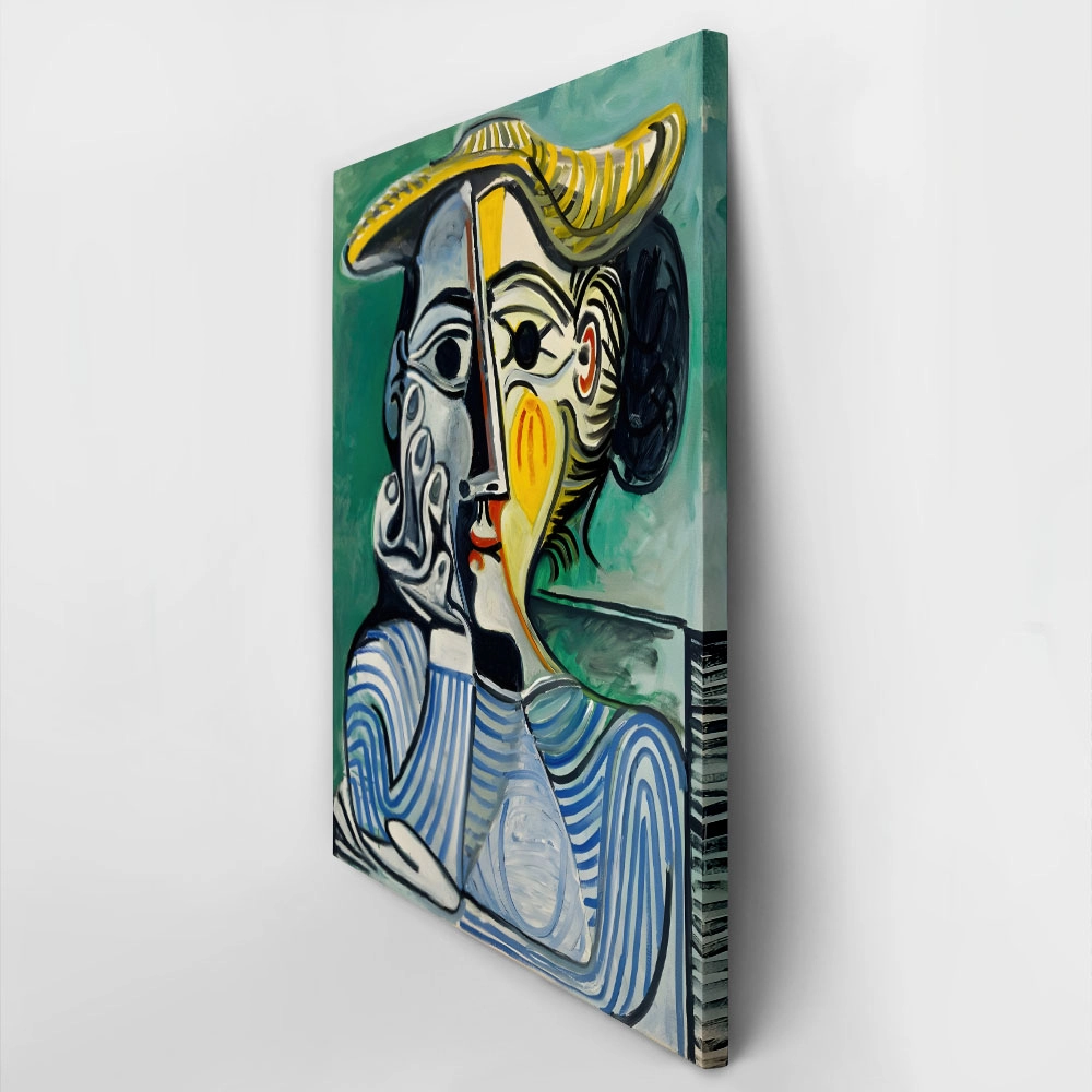 Πινακας σε καμβά PICASSO - WOMAN WITH A YELLOW HAT