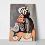 Πινακας σε καμβά PICASSO - WOMAN WITH BIRD