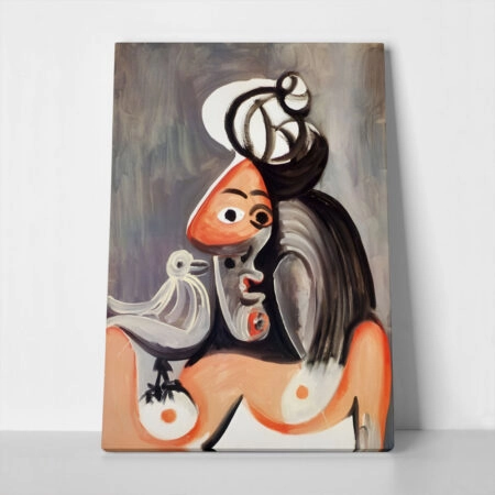 Πινακας σε καμβά PICASSO - WOMAN WITH BIRD - Pablo Picasso
