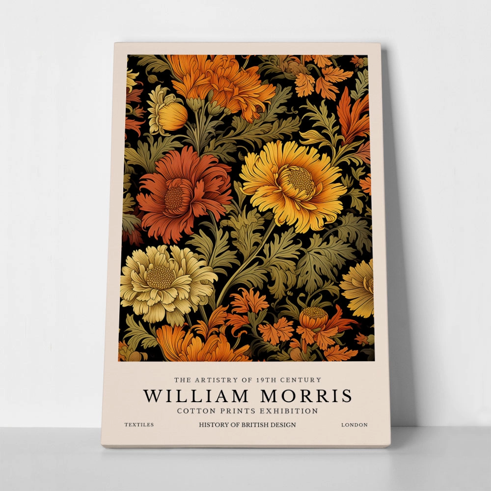 Πινακας σε καμβά WILLIAM MORRIS - AUTUMN FLOWER 2