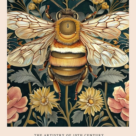 Πινακας σε καμβά WILLIAM MORRIS - BEE 1 - William Morris Sticky 5
