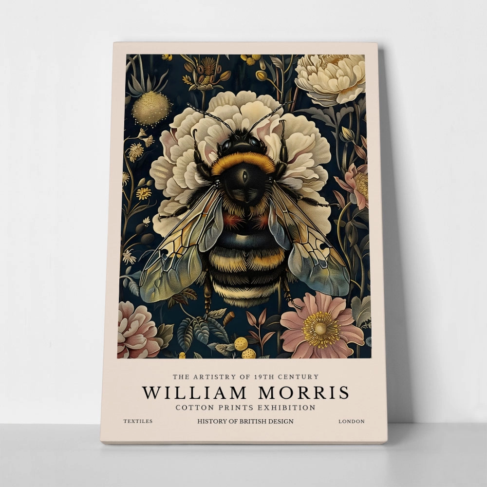 Πινακας σε καμβά WILLIAM MORRIS - BEE 2