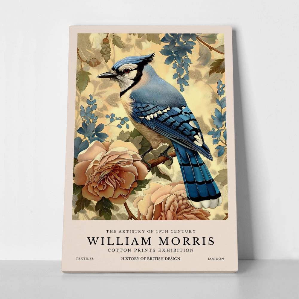 Πινακας σε καμβά WILLIAM MORRIS - BIRD 3