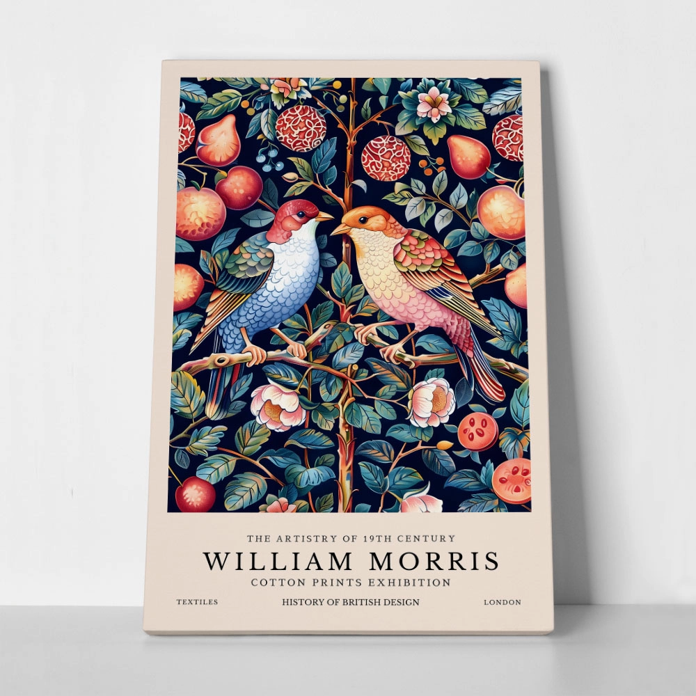 Πινακας σε καμβά WILLIAM MORRIS - BIRD 4