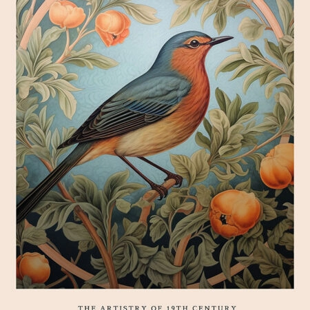 Πινακας σε καμβά WILLIAM MORRIS - BIRD 6 - William Morris Sticky 5