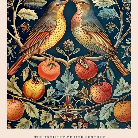 Πινακας σε καμβά WILLIAM MORRIS - BIRD 7 - William Morris Sticky 5