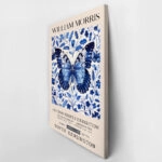 Πινακας σε καμβά WILLIAM MORRIS - BLUE BUTTERFLY 1