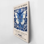 Πινακας σε καμβά WILLIAM MORRIS - BLUE BUTTERFLY 2