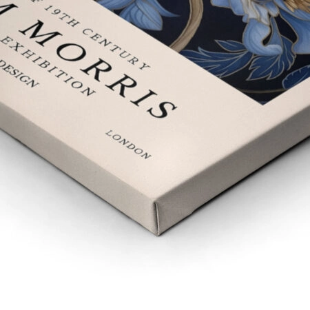 Πινακας σε καμβά WILLIAM MORRIS - BLUE FLORAL - William Morris Sticky 1