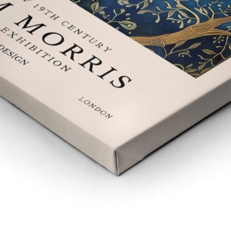 Πινακας σε καμβά WILLIAM MORRIS - BLUE MOON AND STARS 1 - William Morris Sticky 1
