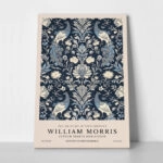 Πινακας σε καμβά WILLIAM MORRIS - BLUE PEACOCK PATTERN 1