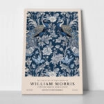 Πινακας σε καμβά WILLIAM MORRIS - BLUE PEACOCK PATTERN 2