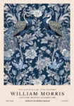 Πινακας σε καμβά WILLIAM MORRIS - BLUE PEACOCK PATTERN 2