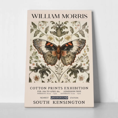 Πινακας σε καμβά WILLIAM MORRIS - BUTTERFLY 11