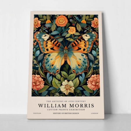 Πινακας σε καμβά WILLIAM MORRIS - BUTTERFLY 13