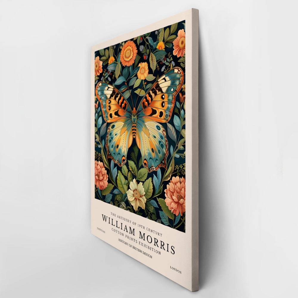 Πινακας σε καμβά WILLIAM MORRIS - BUTTERFLY 13