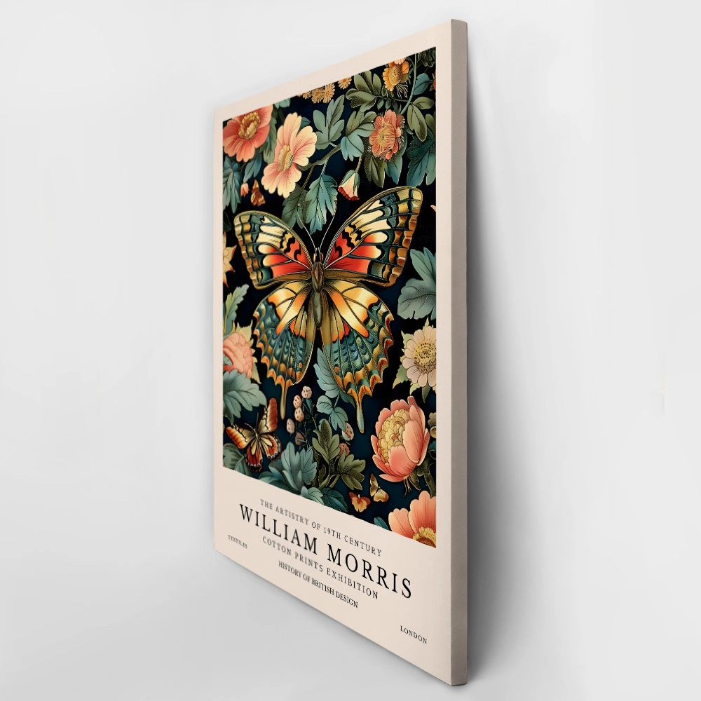 Πινακας σε καμβά WILLIAM MORRIS - BUTTERFLY 14