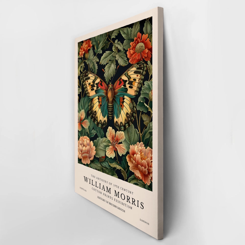 Πινακας σε καμβά WILLIAM MORRIS - BUTTERFLY 15