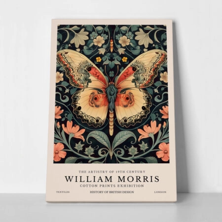 Πινακας σε καμβά WILLIAM MORRIS - BUTTERFLY 16