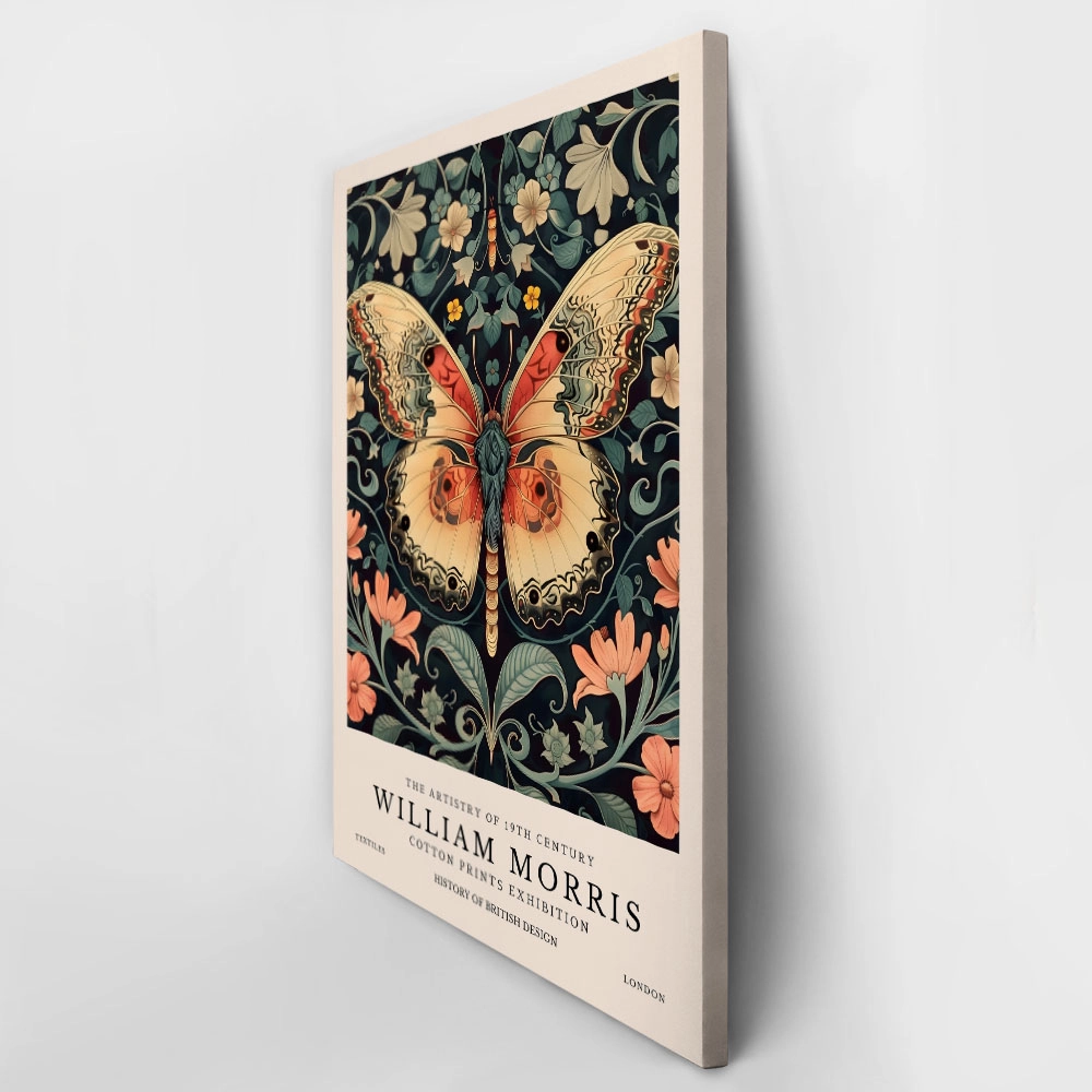 Πινακας σε καμβά WILLIAM MORRIS - BUTTERFLY 16