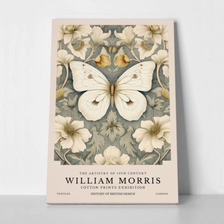 Πινακας σε καμβά WILLIAM MORRIS - BUTTERFLY 3