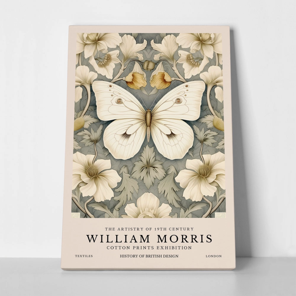 Πινακας σε καμβά WILLIAM MORRIS - BUTTERFLY 3