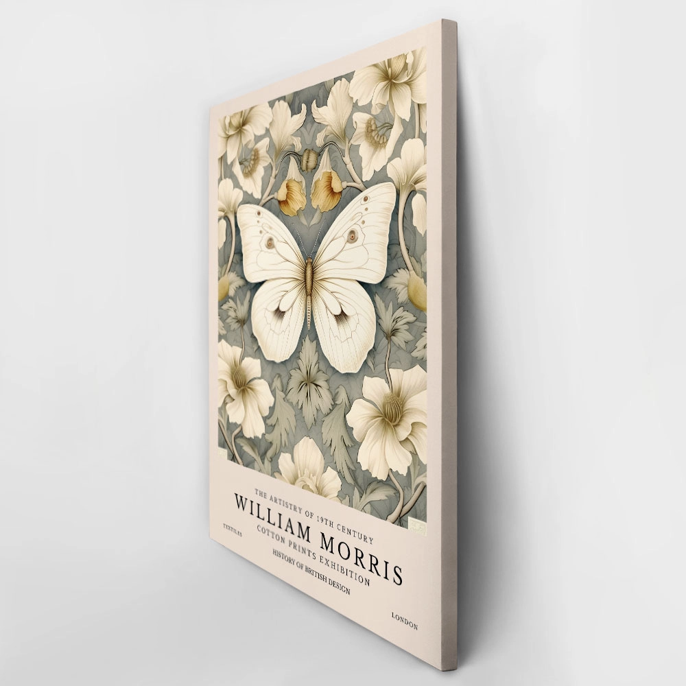Πινακας σε καμβά WILLIAM MORRIS - BUTTERFLY 3