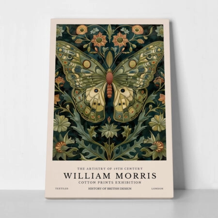 Πινακας σε καμβά WILLIAM MORRIS - BUTTERFLY 5
