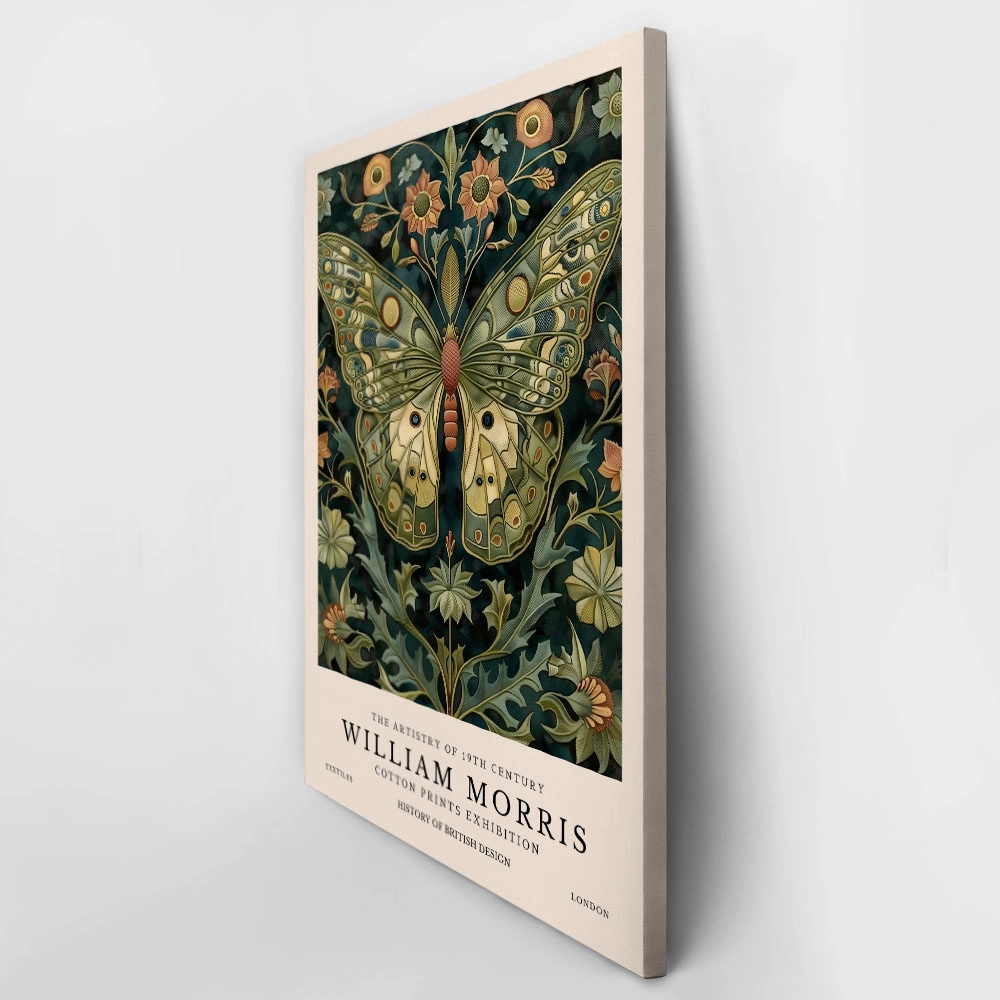 Πινακας σε καμβά WILLIAM MORRIS - BUTTERFLY 5