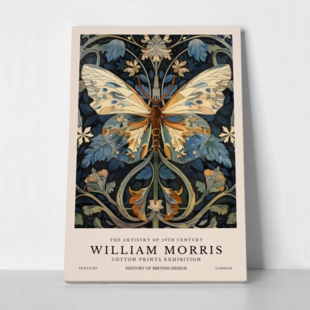 Πινακας σε καμβά WILLIAM MORRIS - BUTTERFLY 7