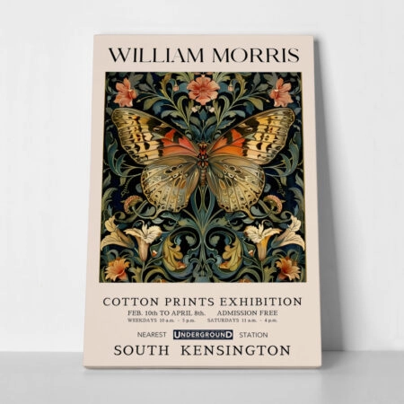 Πινακας σε καμβά WILLIAM MORRIS - BUTTERFLY 9