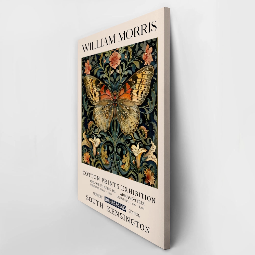 Πινακας σε καμβά WILLIAM MORRIS - BUTTERFLY 9