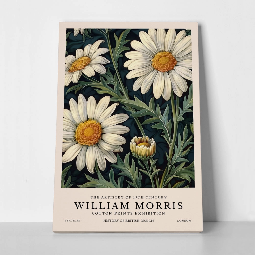 Πινακας σε καμβά WILLIAM MORRIS - DAISY