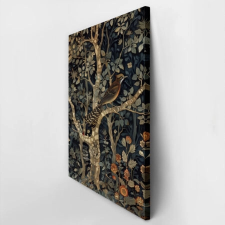 Πινακας σε καμβά WILLIAM MORRIS - DARK FOREST BIRD - William Morris Sticky 2