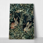 Πινακας σε καμβά WILLIAM MORRIS - DARK FOREST HARE
