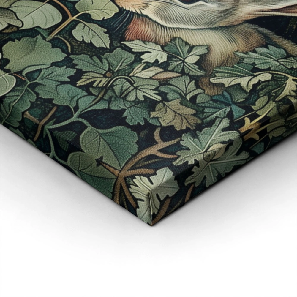 Πινακας σε καμβά WILLIAM MORRIS - DARK FOREST HARE