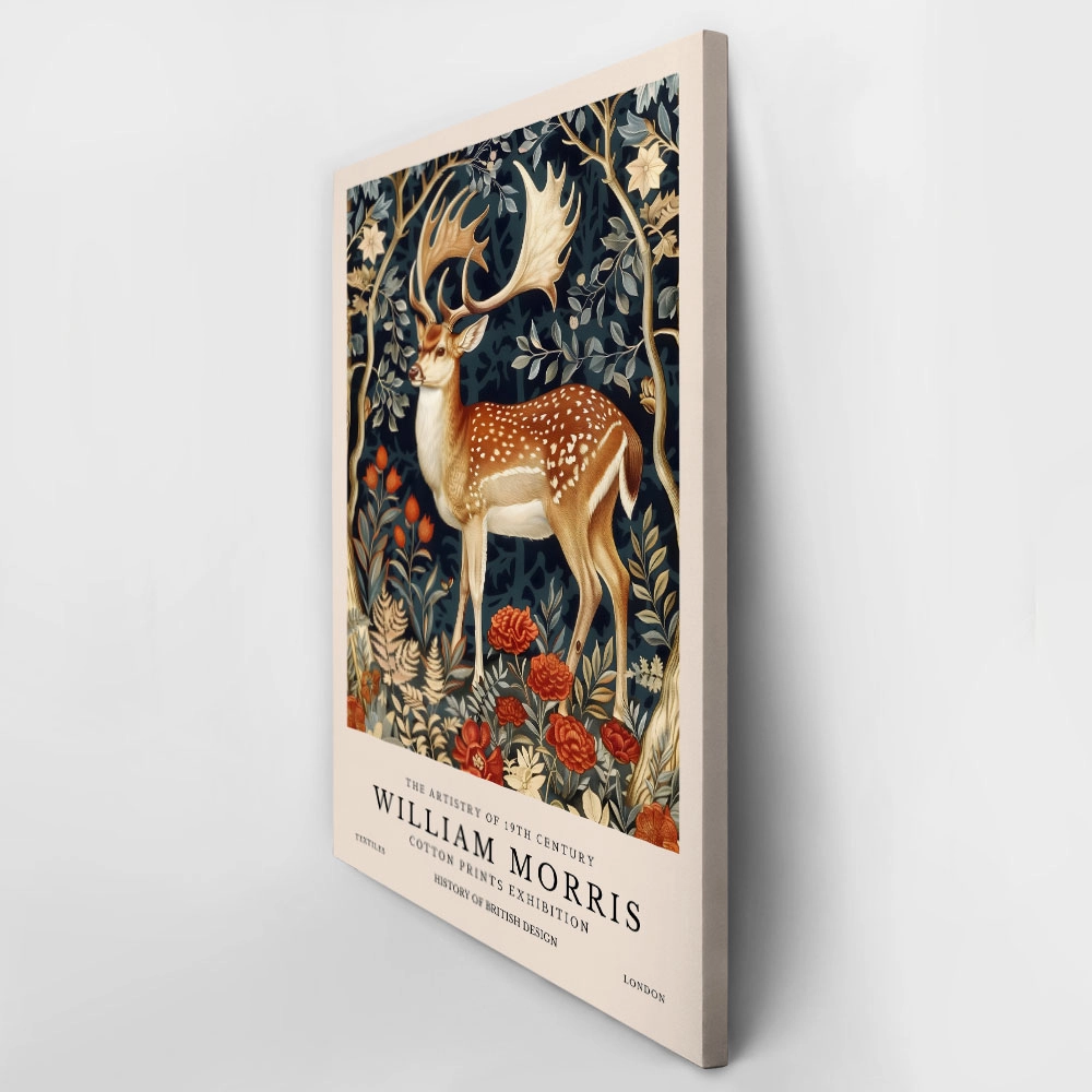 Πινακας σε καμβά WILLIAM MORRIS - DEER 3