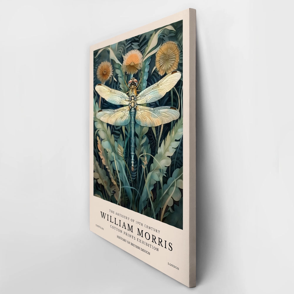 Πινακας σε καμβά WILLIAM MORRIS - DRAGONFLY
