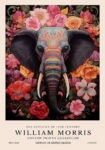 Πινακας σε καμβά WILLIAM MORRIS - ELEPHANT