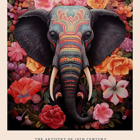 Πινακας σε καμβά WILLIAM MORRIS - ELEPHANT - William Morris Sticky 5