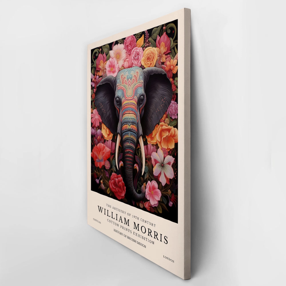 Πινακας σε καμβά WILLIAM MORRIS - ELEPHANT